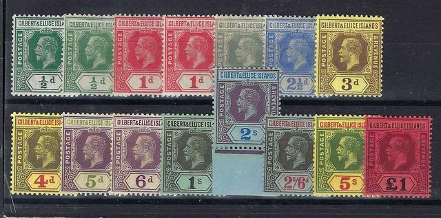 Image of Gilbert & Ellice Islands SG 12/24 UMM British Commonwealth Stamp